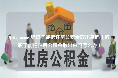 定安辞职了能把住房公积金取出来吗（辞职了能把住房公积金取出来吗怎么办）